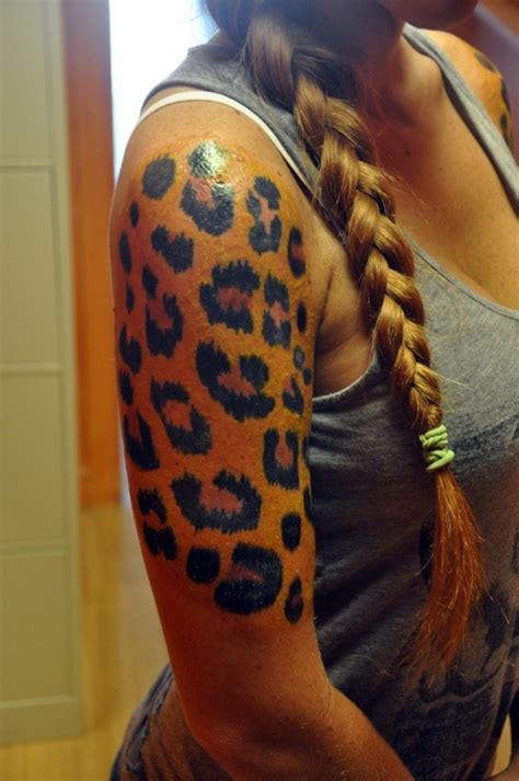 leopard print tattoos designs.